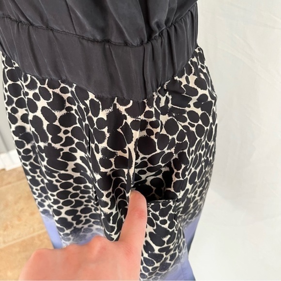 Maeve Anthropologie Women’s Black and Blue Ombre Dress - Picture 6 of 8